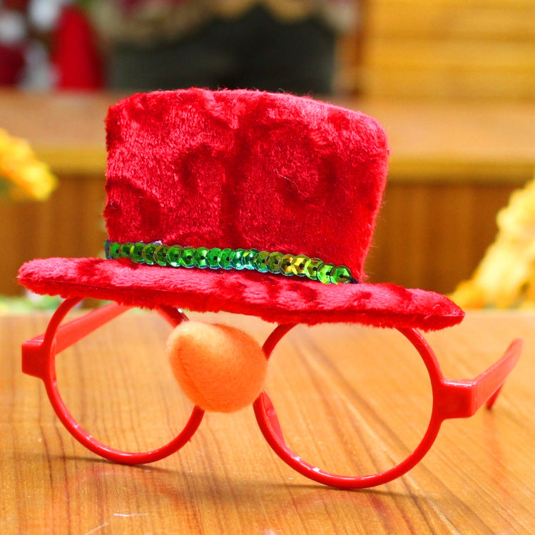 Christmas Santa glasses frame for Christmas decorations