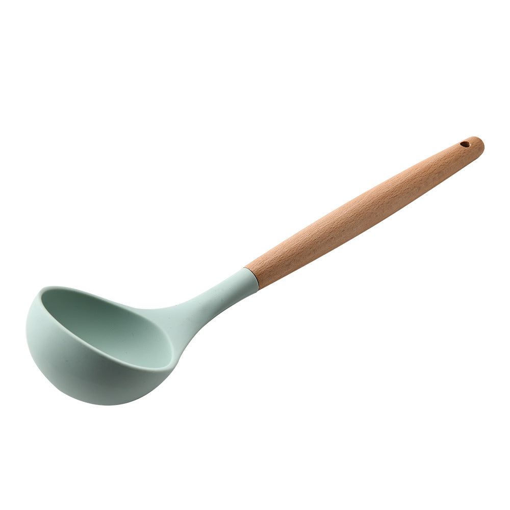 Silicone Kitchenware With Wooden Handle