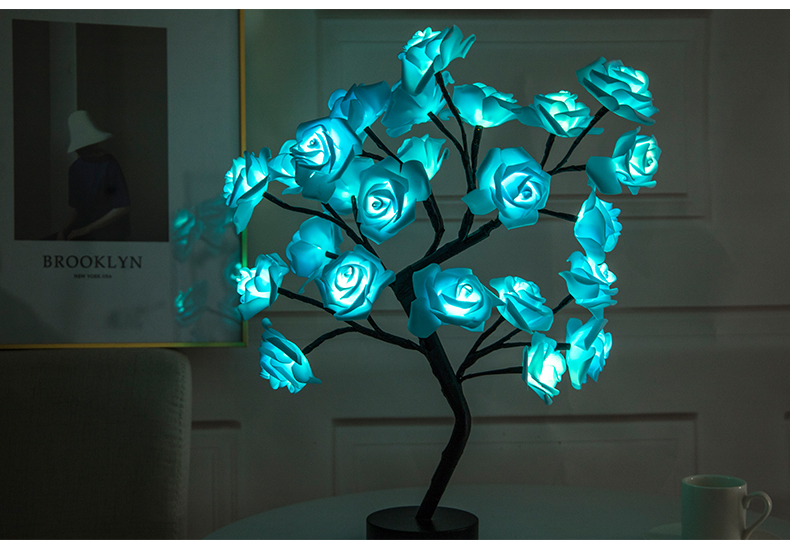 Rose Flower Lamp USB Operated LED Table Lamp