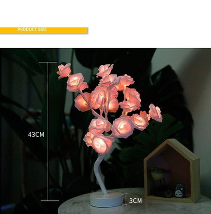 Rose Flower Lamp USB Operated LED Table Lamp