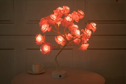 Rose Flower Lamp USB Operated LED Table Lamp