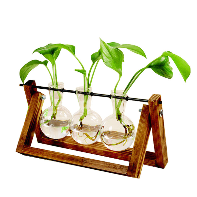 Swing Wooden Stand Plant Container