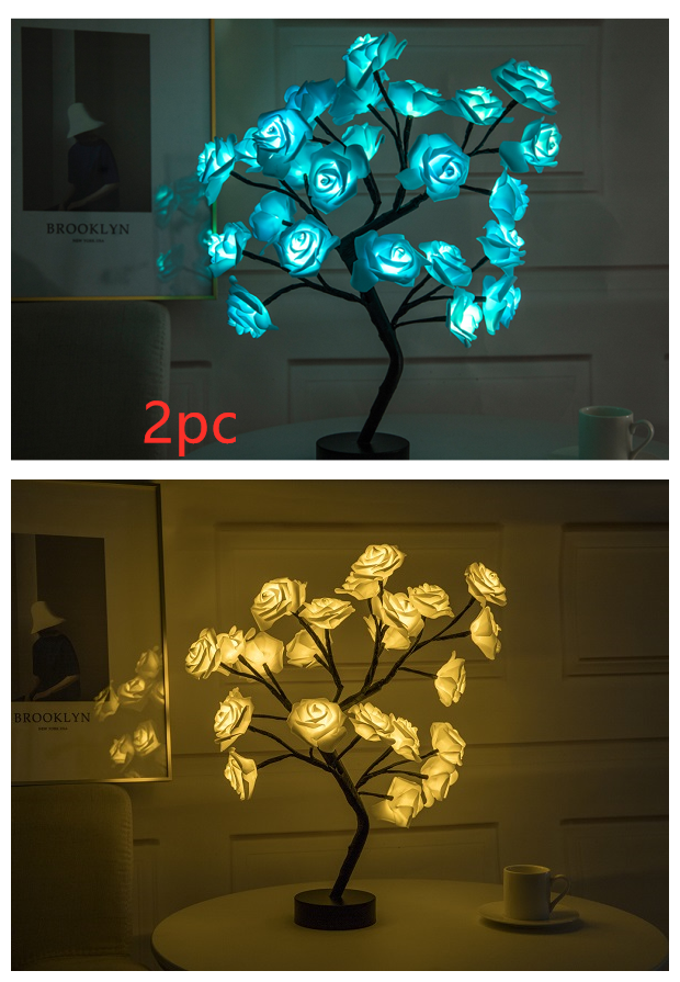 Rose Flower Lamp USB Operated LED Table Lamp