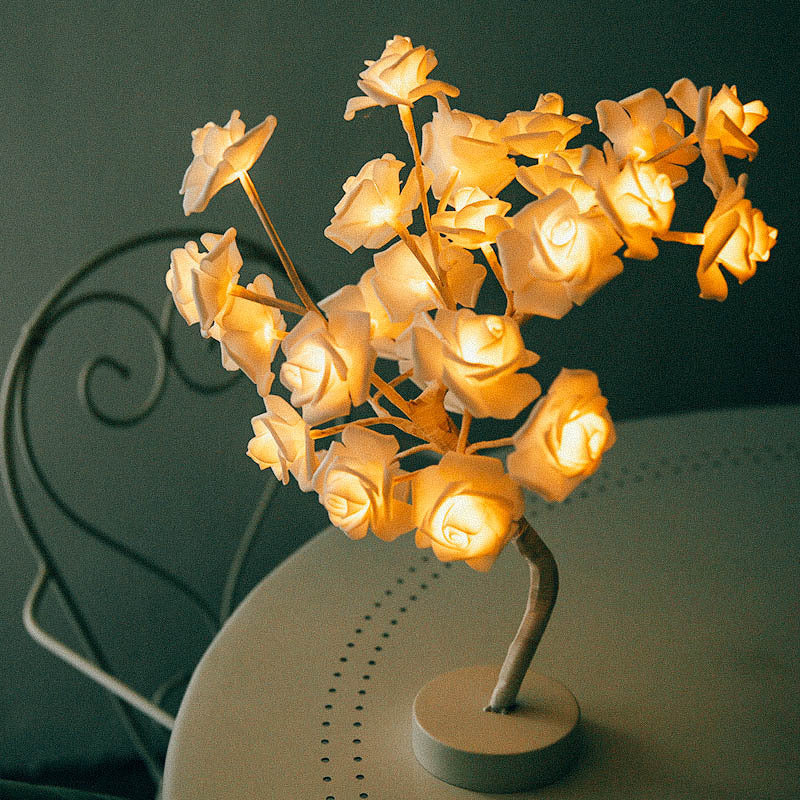 Rose Flower Lamp USB Operated LED Table Lamp