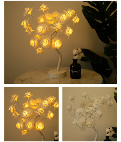 Rose Flower Lamp USB Operated LED Table Lamp