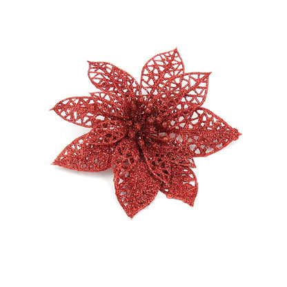 Golden Christmas Glitter Flower