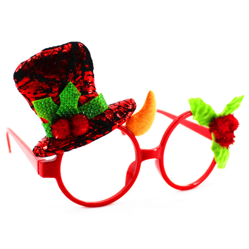 Christmas Santa glasses frame for Christmas decorations