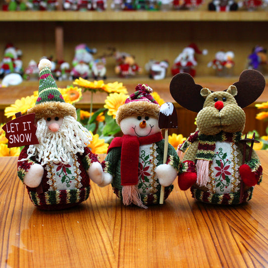 Christmas Elk Santa Claus Snowman Christmas Decorations