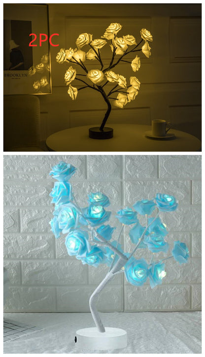 Rose Flower Lamp USB Operated LED Table Lamp