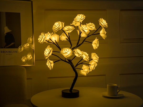 Rose Flower Lamp USB Operated LED Table Lamp