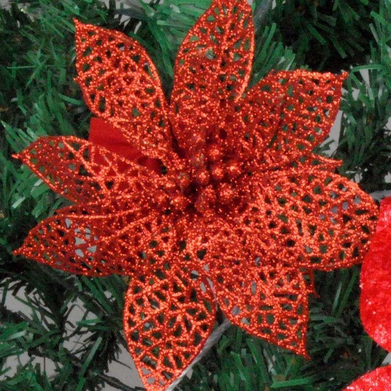 Golden Christmas Glitter Flower