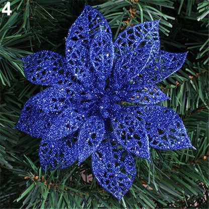 Golden Christmas Glitter Flower