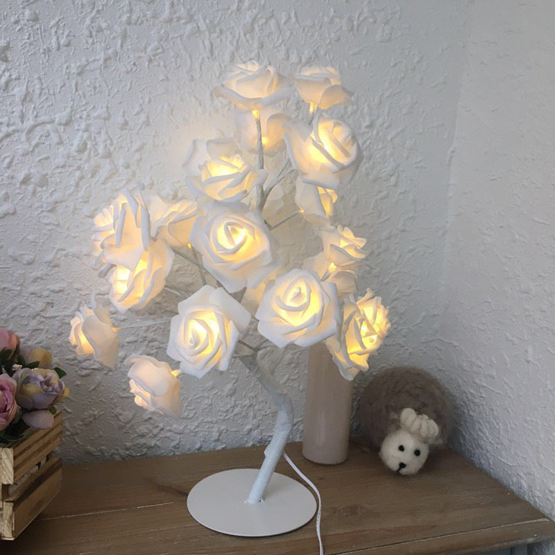 Rose Flower Lamp USB Operated LED Table Lamp