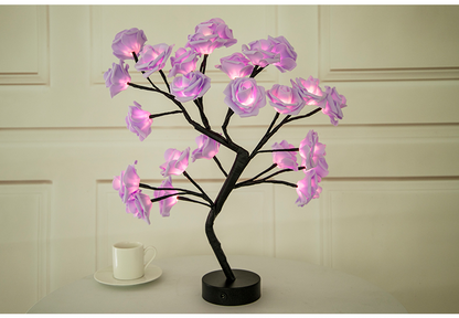 Rose Flower Lamp USB Operated LED Table Lamp