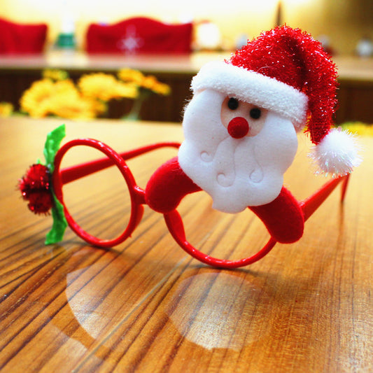 Christmas Santa glasses frame for Christmas decorations