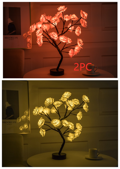 Rose Flower Lamp USB Operated LED Table Lamp