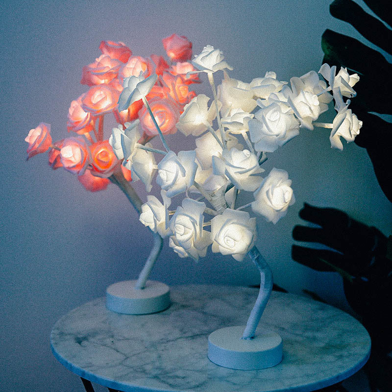 Rose Flower Lamp USB Operated LED Table Lamp