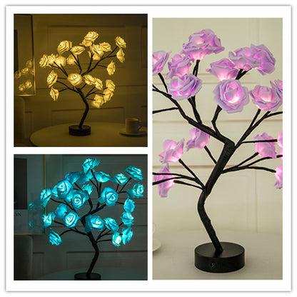 Rose Flower Lamp USB Operated LED Table Lamp