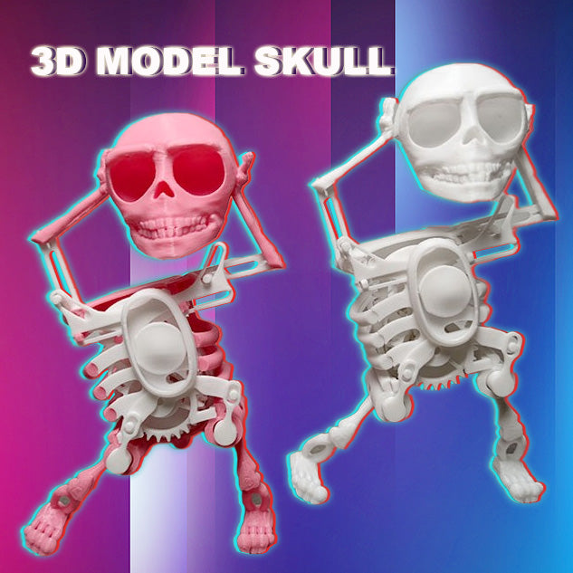 Elevate your decor and de-stress with our Mini Lucky Skull— a 3D printed toy, uniquely customized with a funny style, serving as both a finished product and a decompression tool.