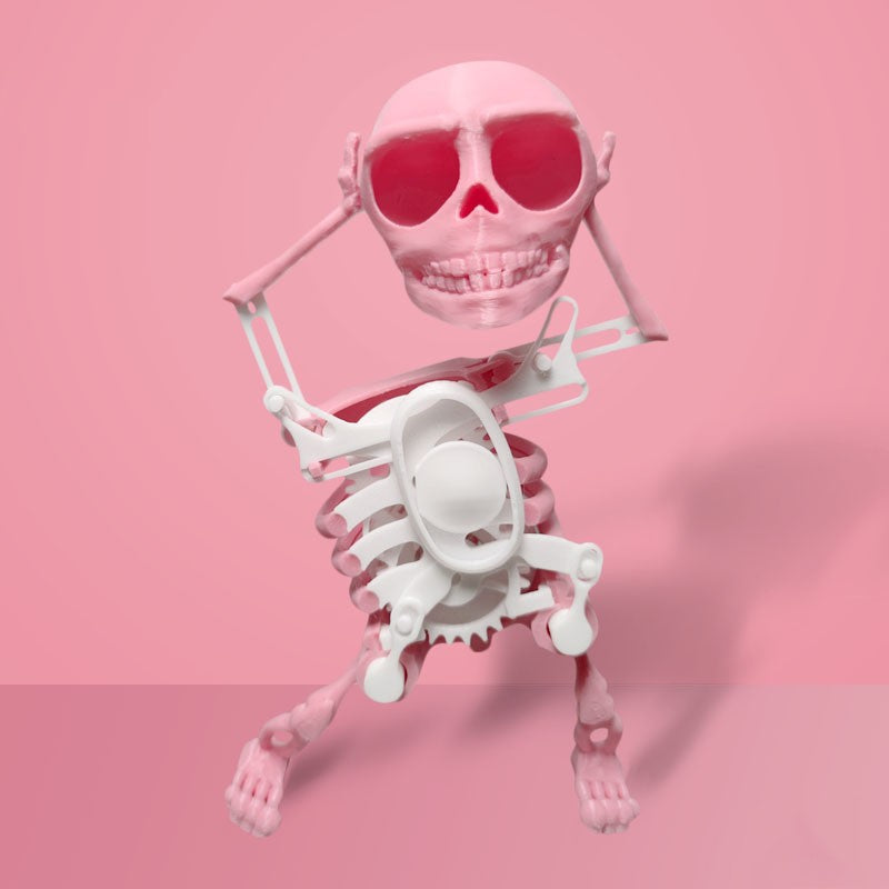 Elevate your decor and de-stress with our Mini Lucky Skull— a 3D printed toy, uniquely customized with a funny style, serving as both a finished product and a decompression tool.