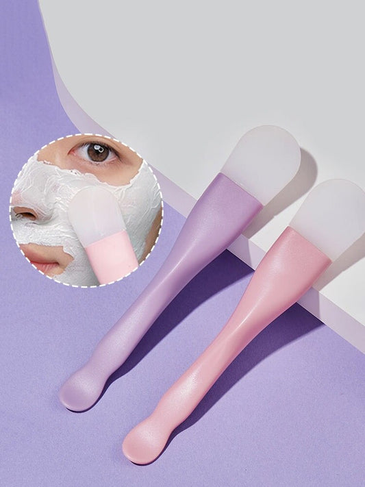 Double head silicone facial mask brush face