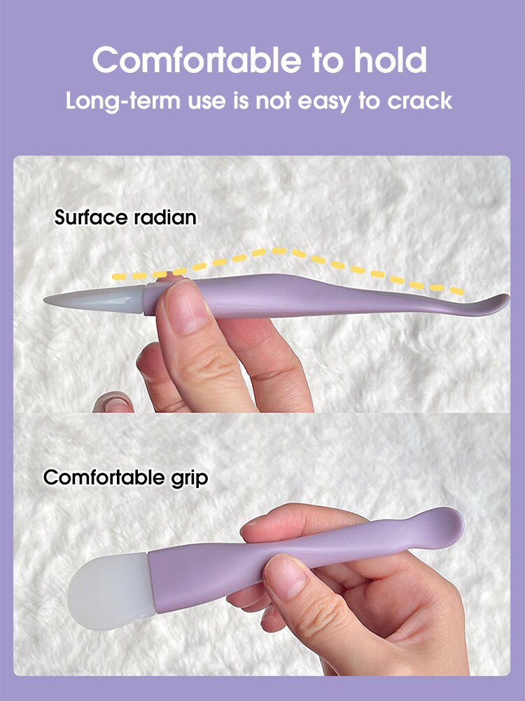 Double head silicone facial mask brush face